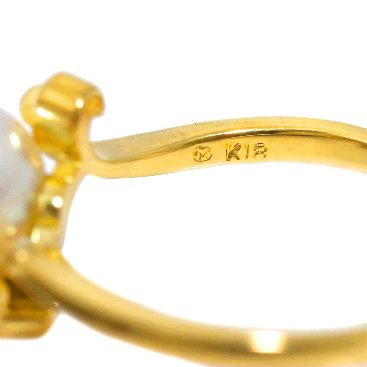 Akoya Pearl 7.5mm Ring 18K YG 750 Size5.5-5.75(US)