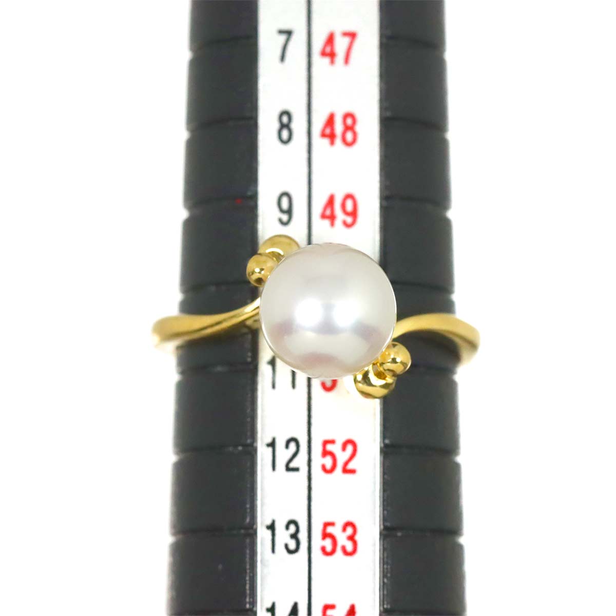 Akoya Pearl 7.5mm Ring 18K YG 750 Size5.5-5.75(US)