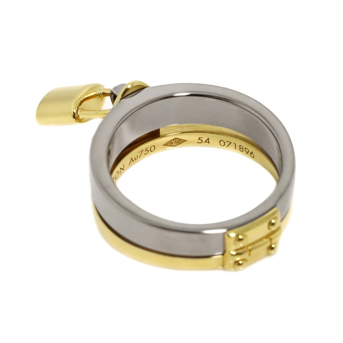 Berg Lockit Ring 18K YG WG 750 Size54 6.25-6.5(US)