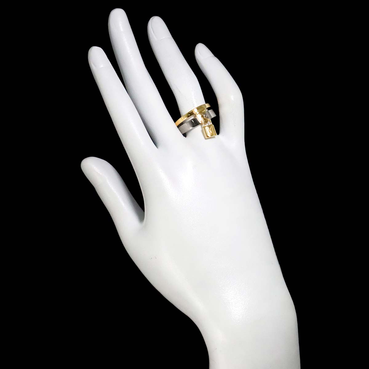 Berg Lockit Ring 18K YG WG 750 Size54 6.25-6.5(US)