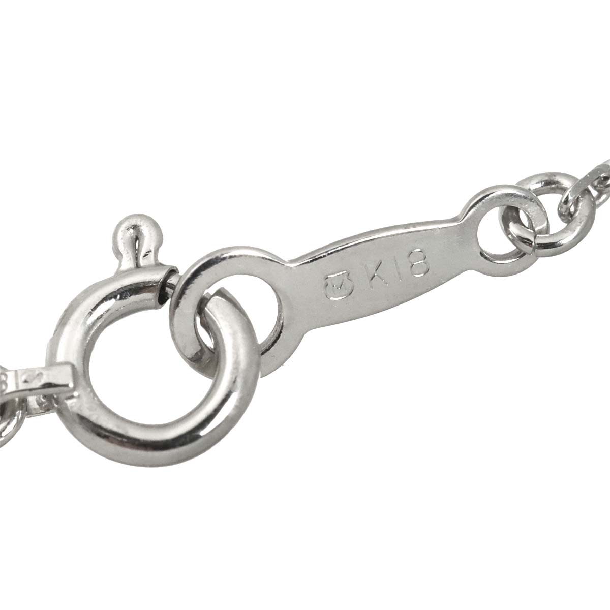 Diamond 0.24ct Necklace 18K White Gold 750