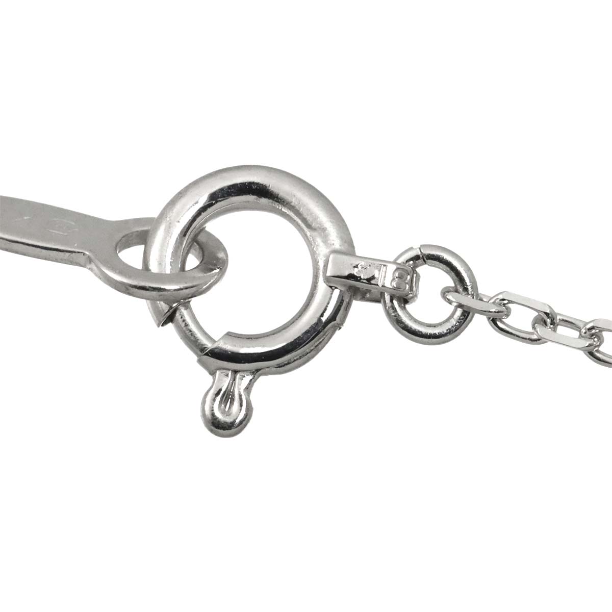 Diamond 0.24ct Necklace 18K White Gold 750
