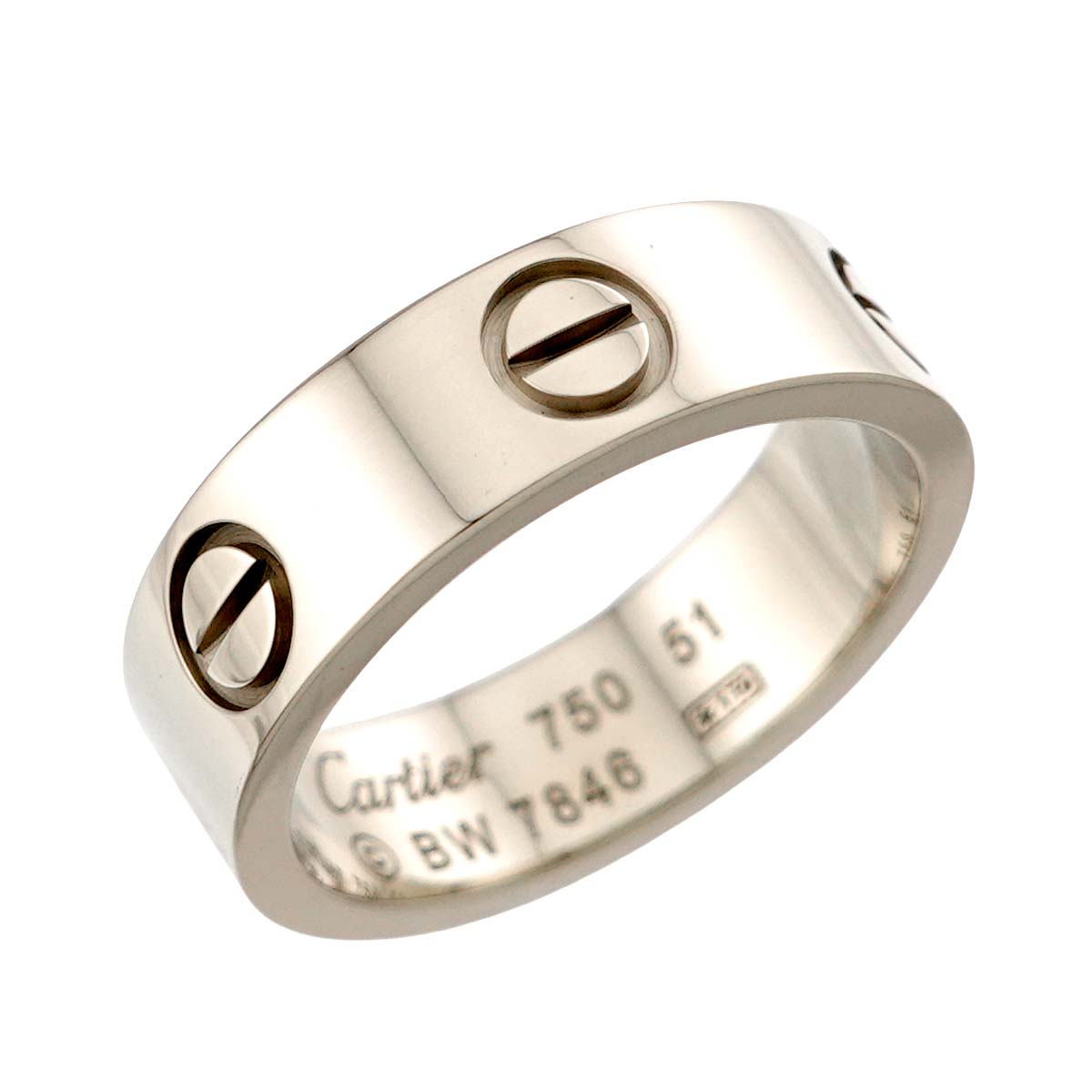 Love Classic Ring 18K White Gold 750 size51 5.25(US)