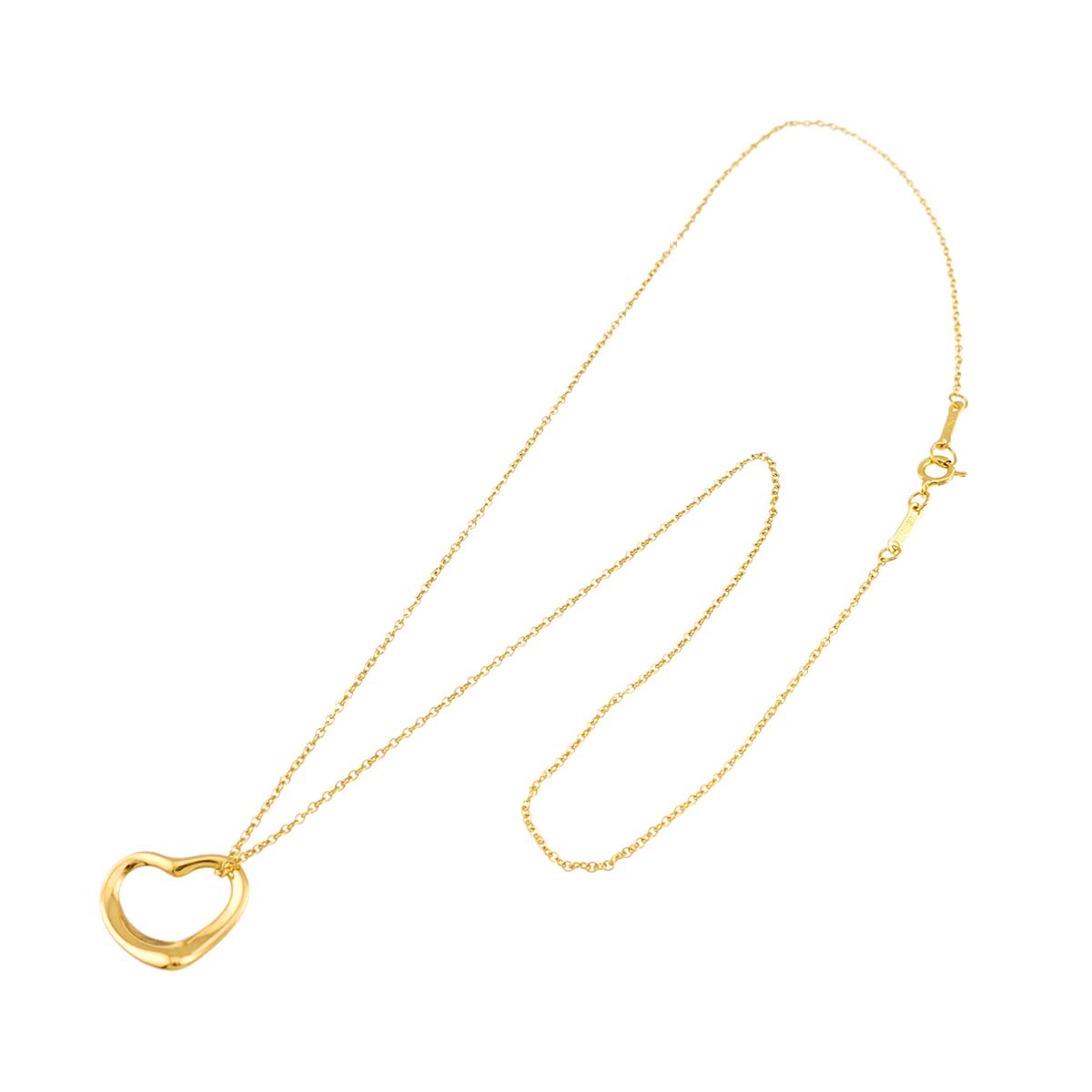 Open Heart Necklace 18K Yellow Gold 750