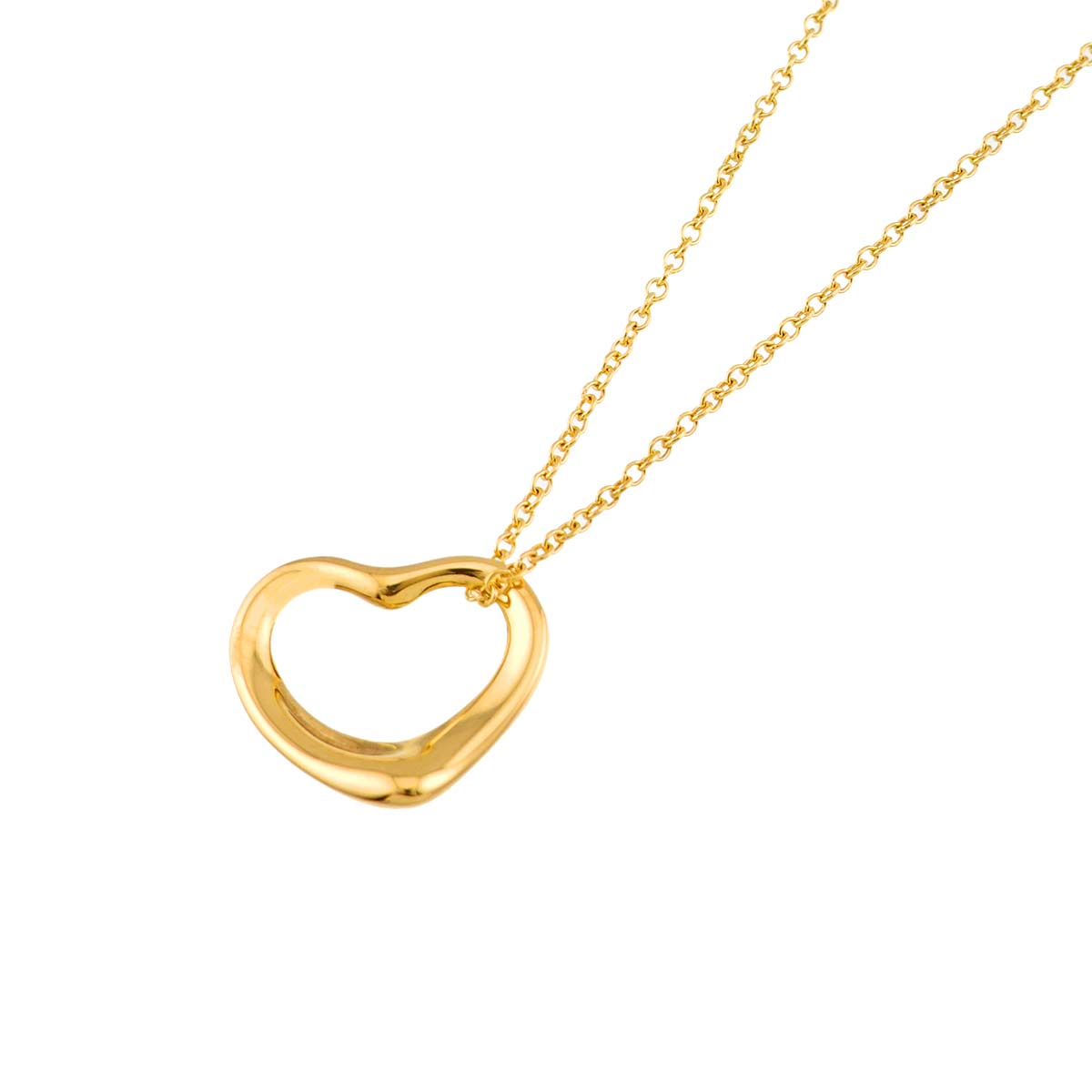 Open Heart Necklace 18K Yellow Gold 750