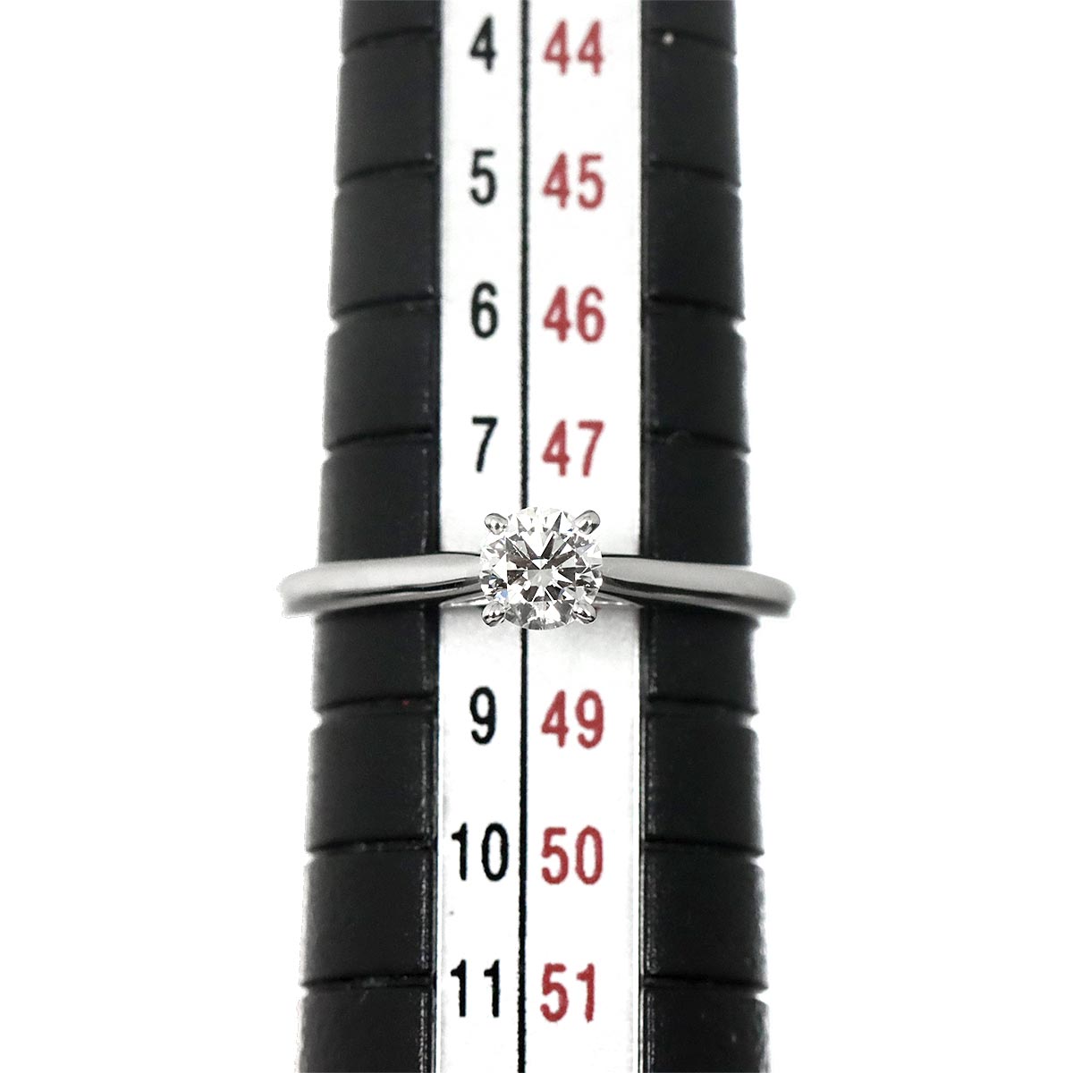 Diamond 0.25ct F/IF/3EX Ring 18K WG 750 Size48 4.5(US)