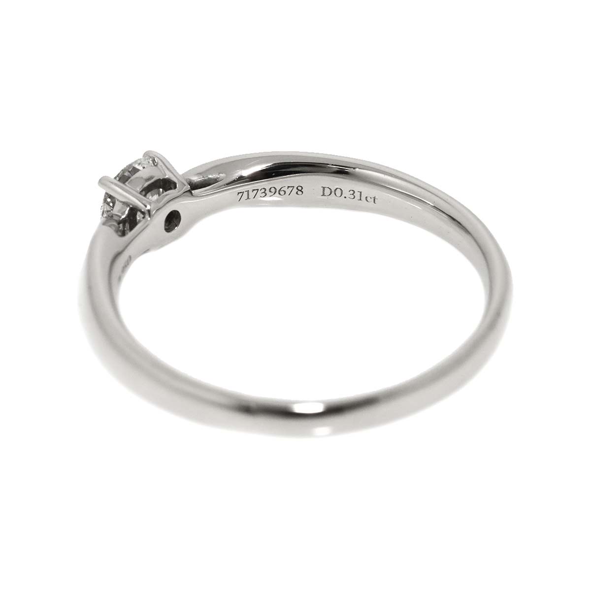 Harmony Ring Diamond 0.31ct F/VVS2/3EX Pt size7.25-7.5(US)