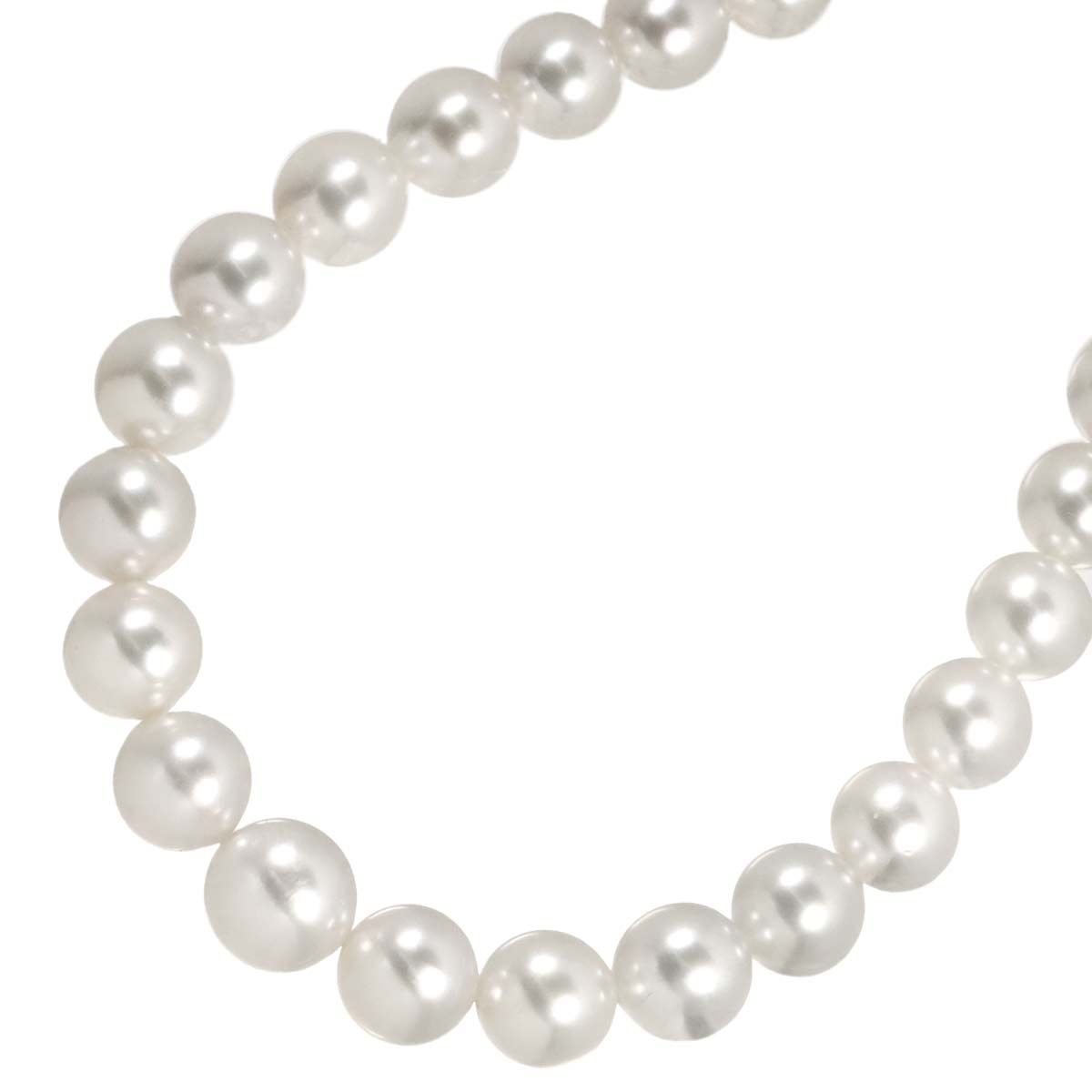 Akoya Pearl 10.6-7.1mm Necklace 18K White Gold 750