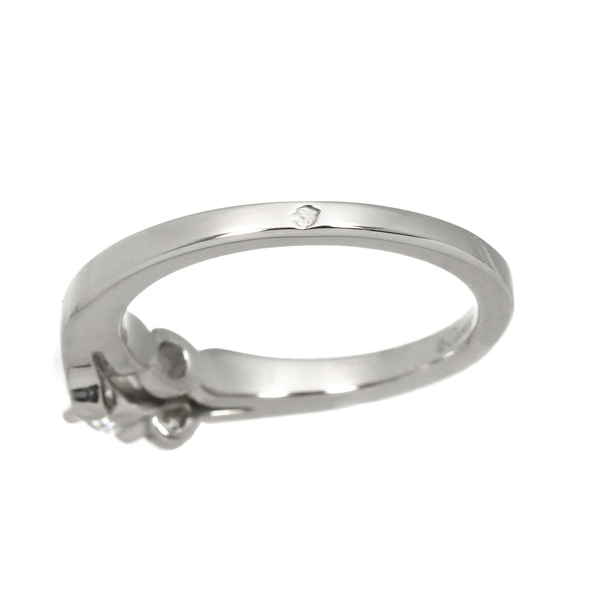 Ballerine Diamond 0.30ct G/VS2/3EX Ring Pt Size48 4.5(US)