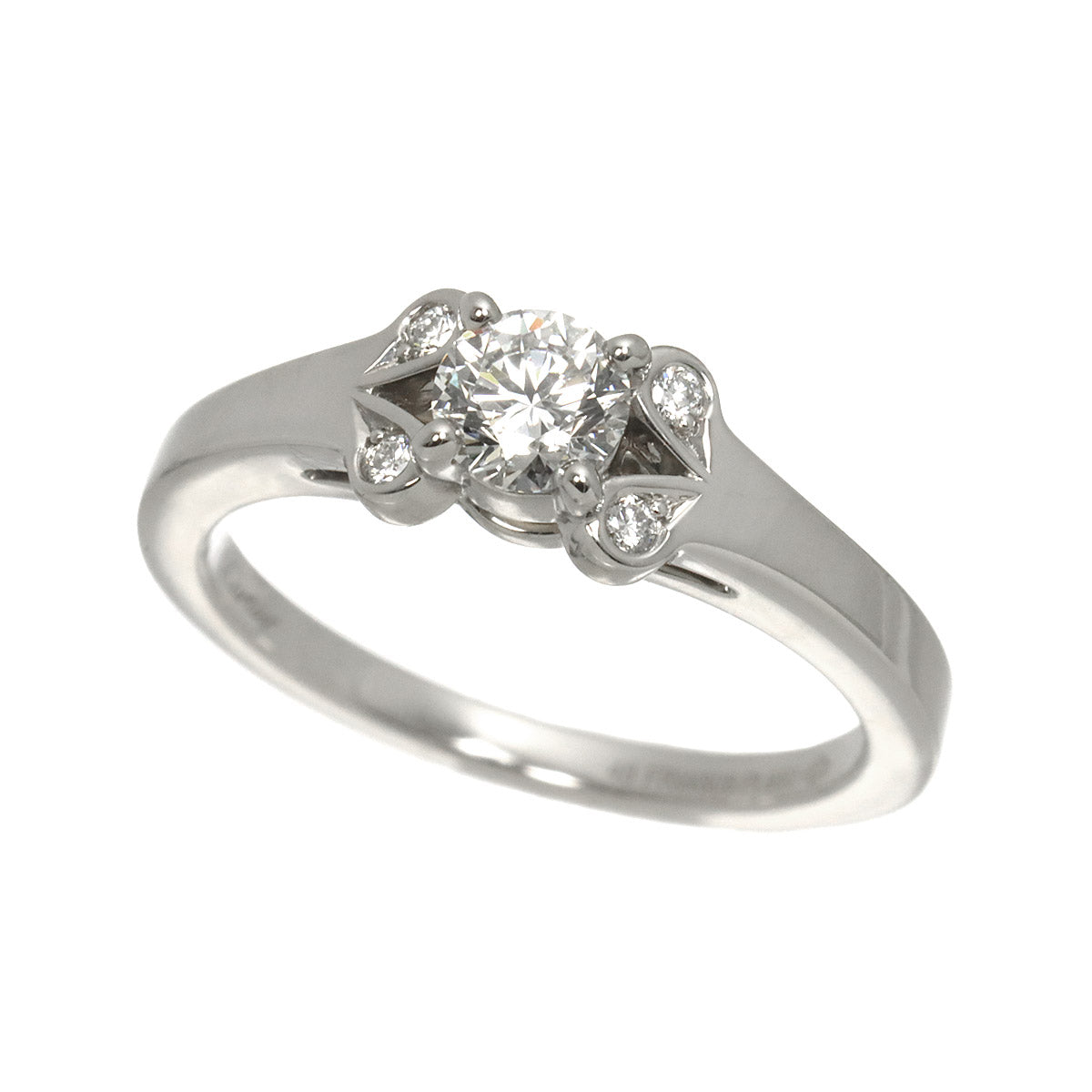 Ballerine Diamond 0.30ct G/VS2/3EX Ring Pt Size48 4.5(US)