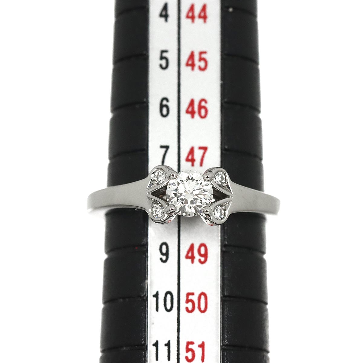 Ballerine Diamond 0.30ct G/VS2/3EX Ring Pt Size48 4.5(US)