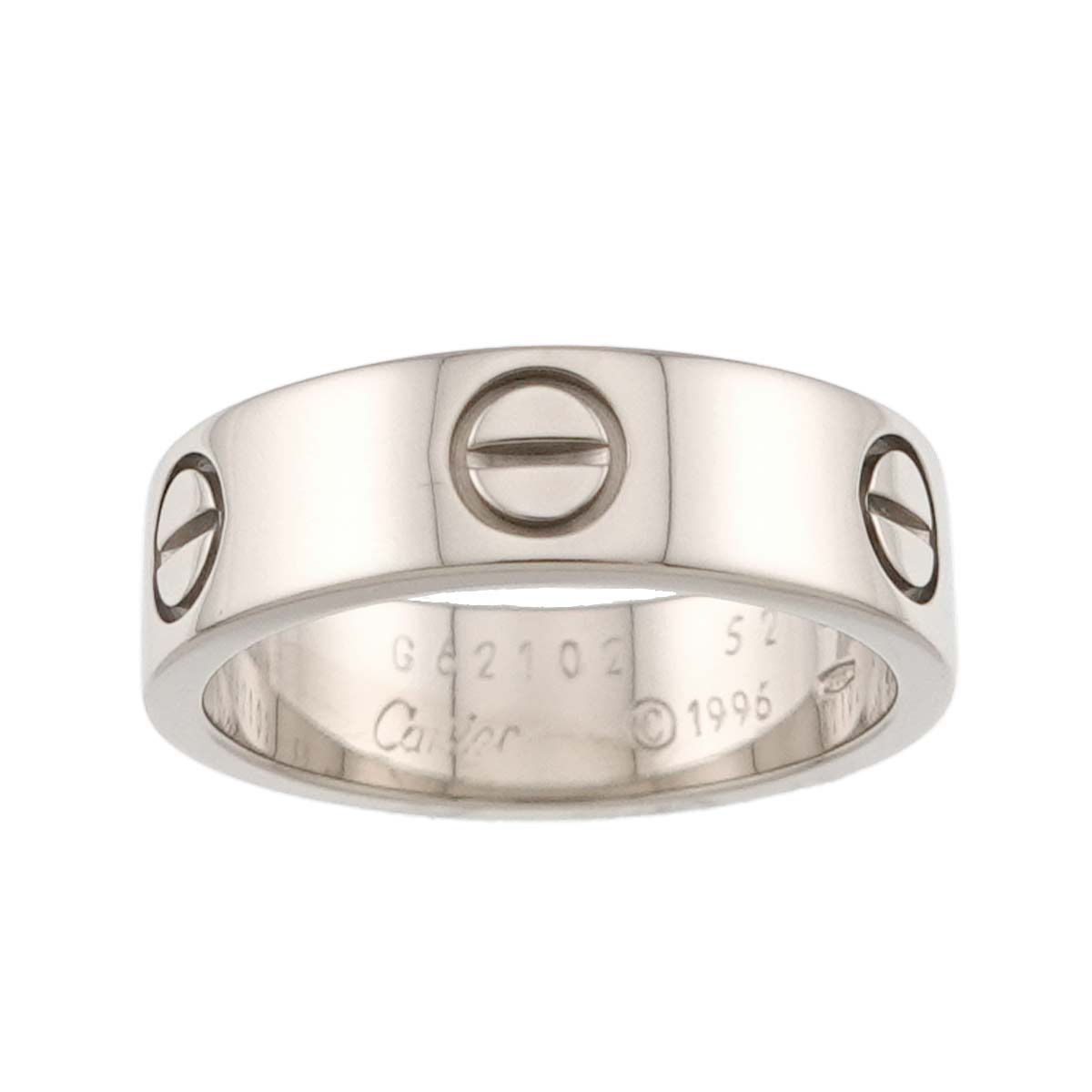 Love Ring 18K White Gold 750 size52 5.75-6(US)
