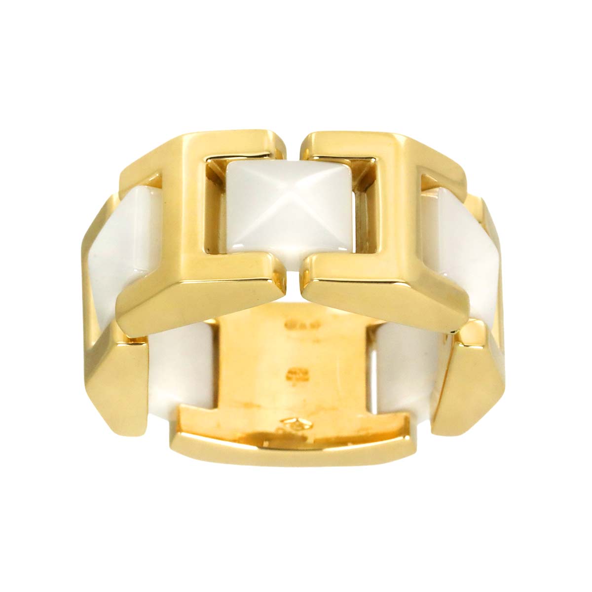 Ring Ceramic 18K YG 750 Size6.25-6.5(US)