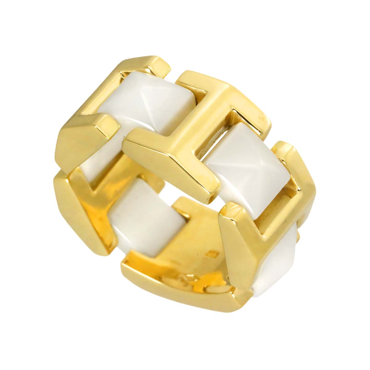 Ring Ceramic 18K YG 750 Size6.25-6.5(US)
