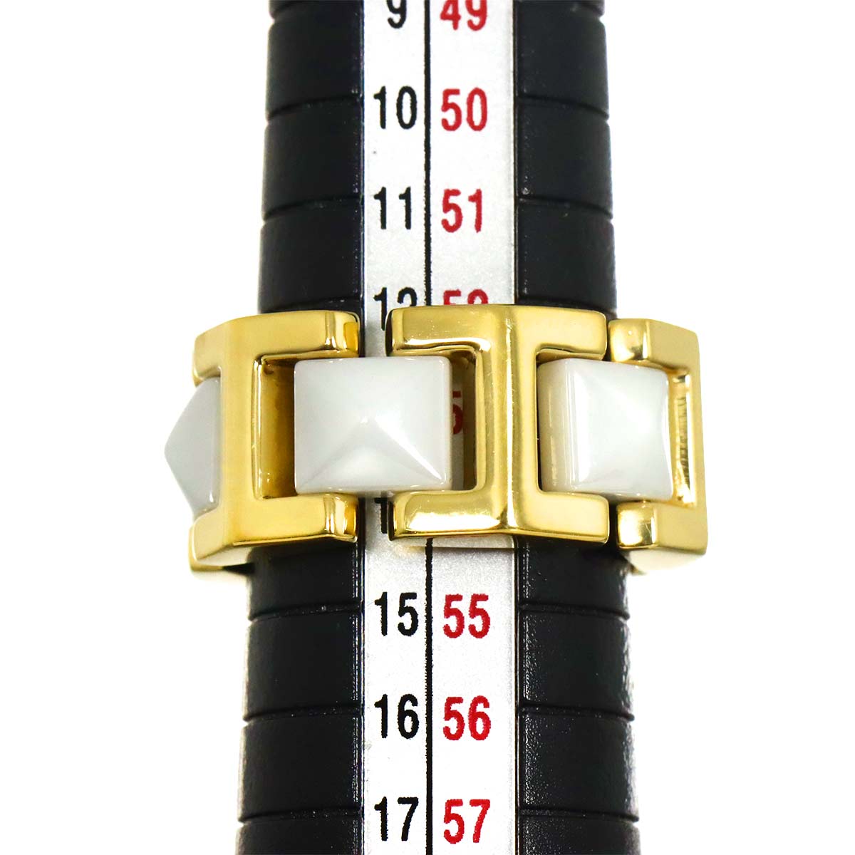 Ring Ceramic 18K YG 750 Size6.25-6.5(US)