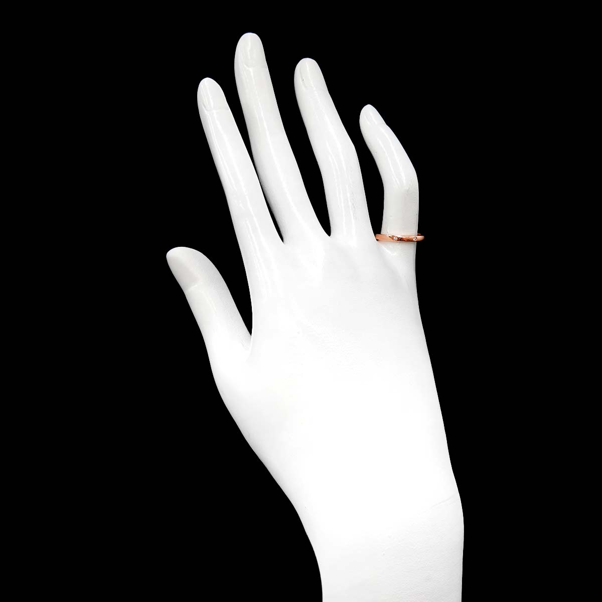 Ballerine curve Diamond 3P Ring PG size47 4(US)