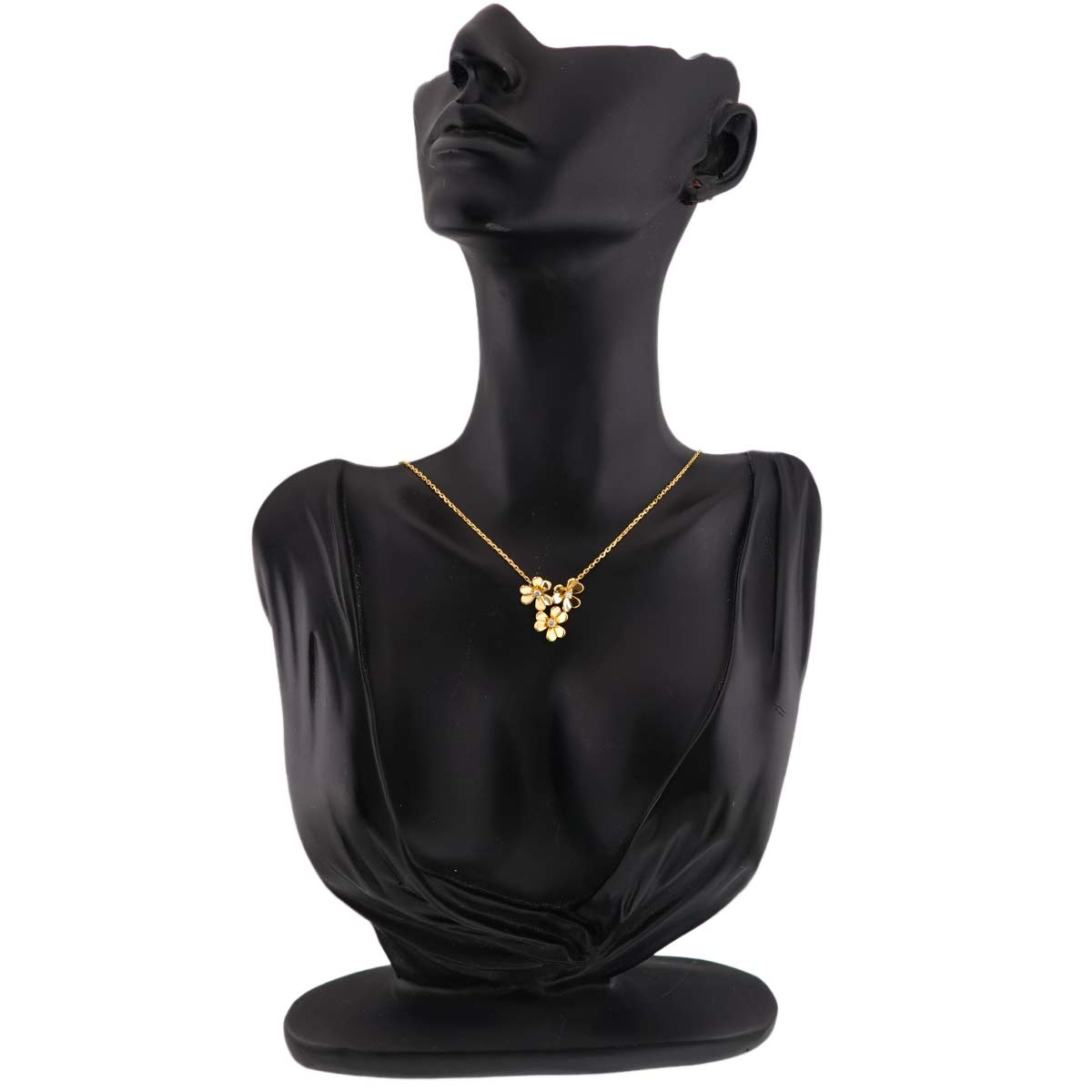 Frivole 3 Flower Diamond Mini Necklace 18K YG 750