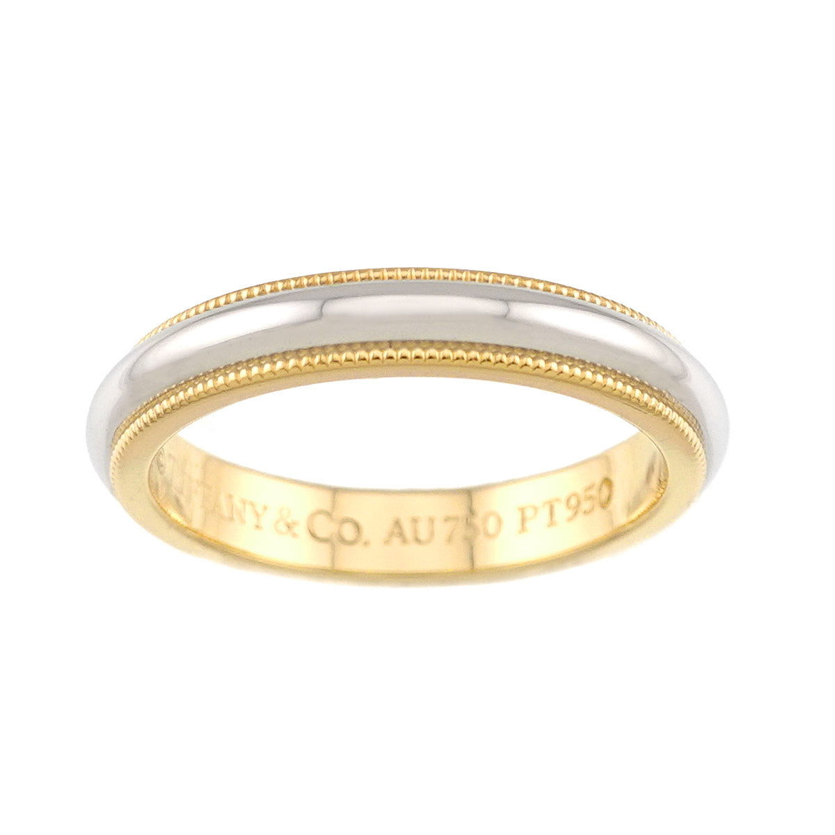 Milgrain Band Ring 18K YG 750 Pt Size5.25-5.5(US)