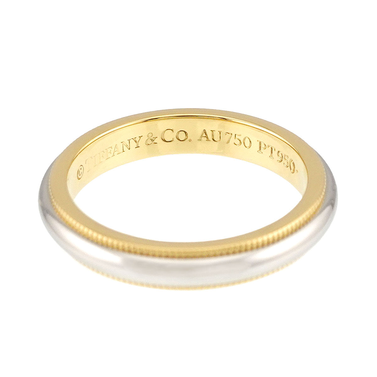 Milgrain Band Ring 18K YG 750 Pt Size5.25-5.5(US)