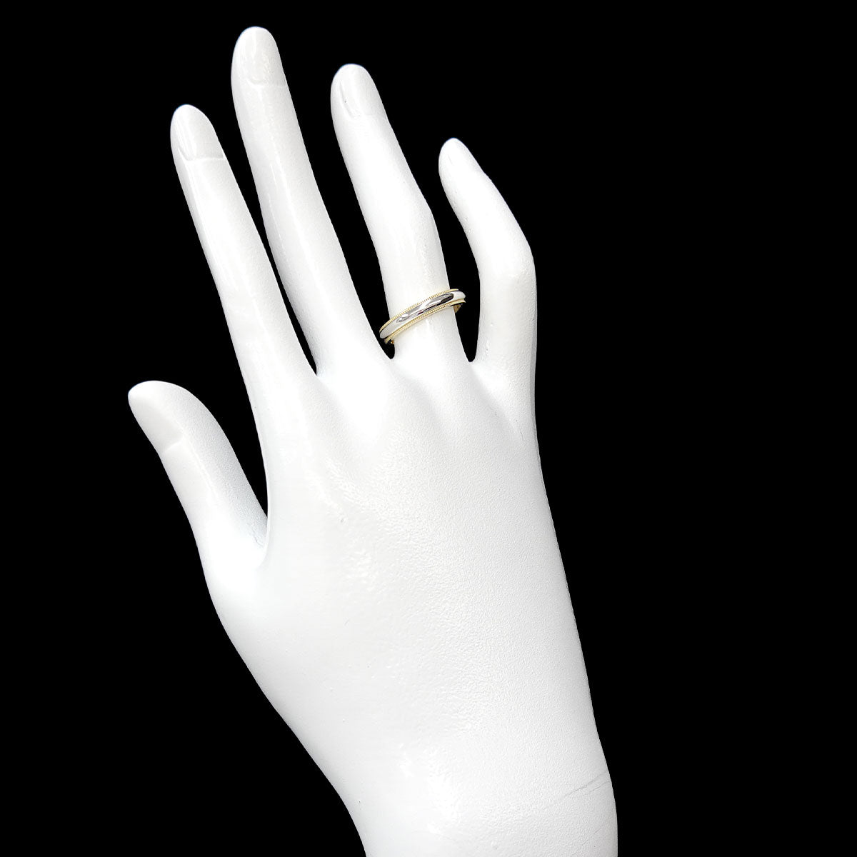 Milgrain Band Ring 18K YG 750 Pt Size5.25-5.5(US)