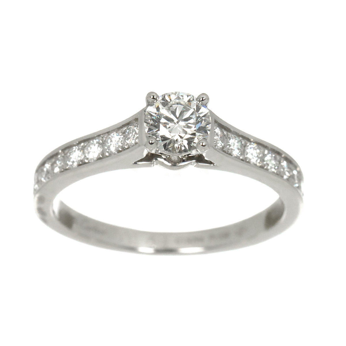 Diamond 0.31ct H/VS1/3EX Ring Platinum size48 4.5(US)