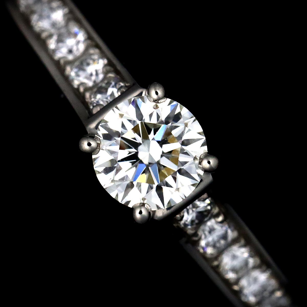 Diamond 0.31ct H/VS1/3EX Ring Platinum size48 4.5(US)