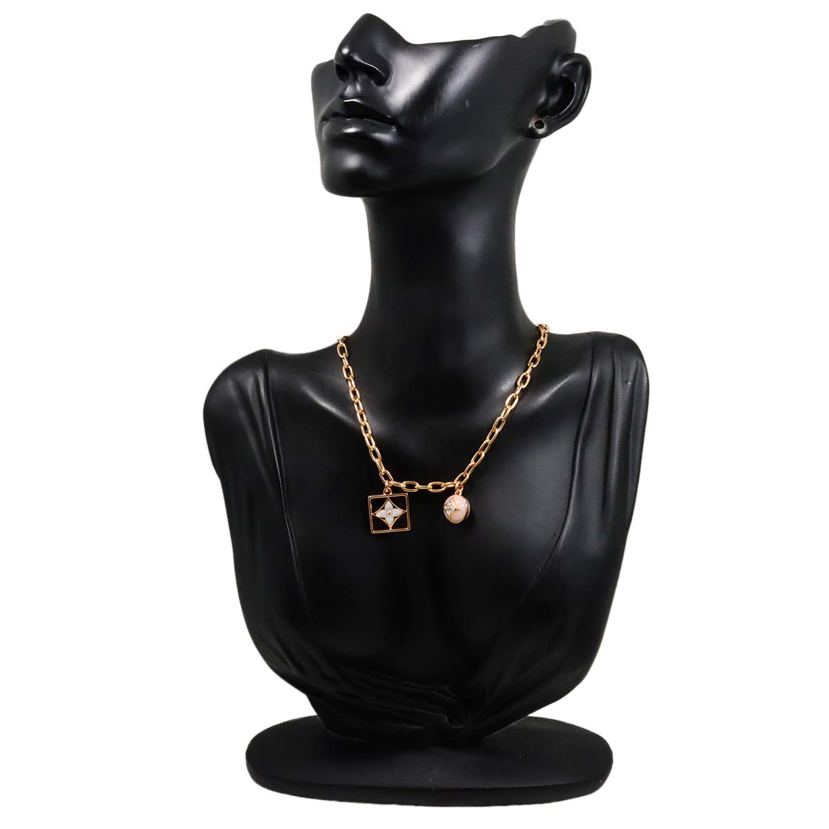 Blossom Opal MOP Diamond Necklace 18K PG Pink Gold 750