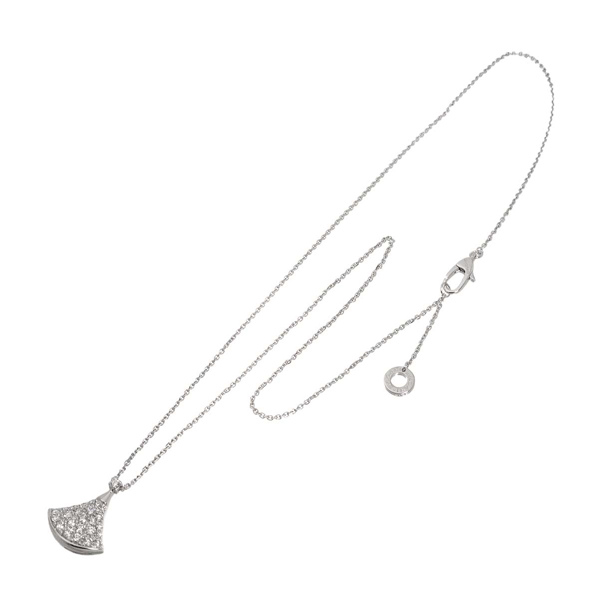 Diva Dream Diamond Necklace 18K White Gold 750