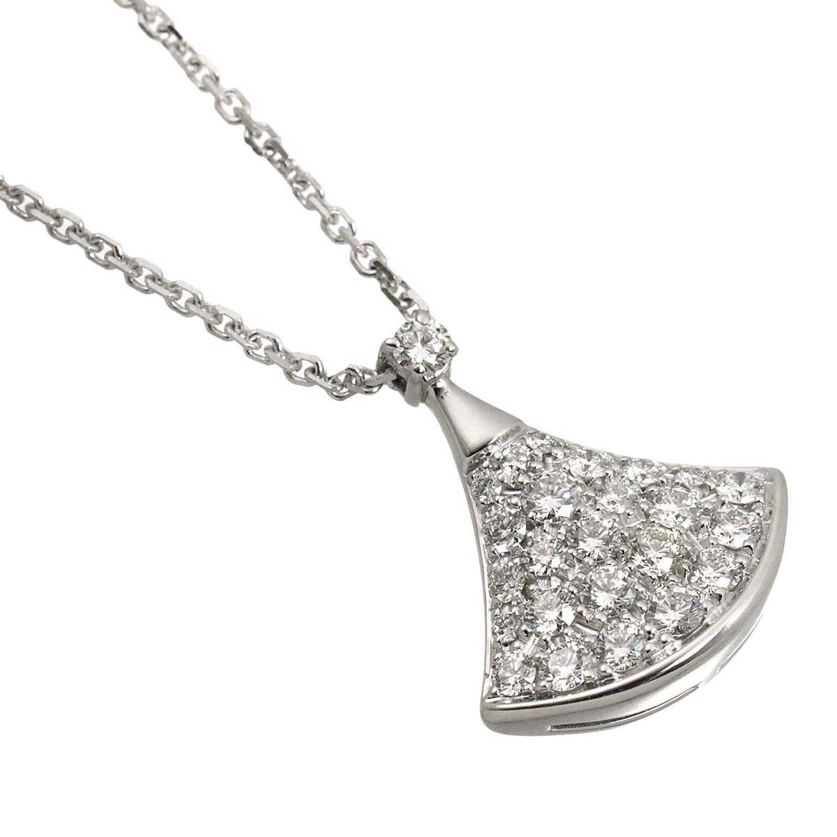 Diva Dream Diamond Necklace 18K White Gold 750