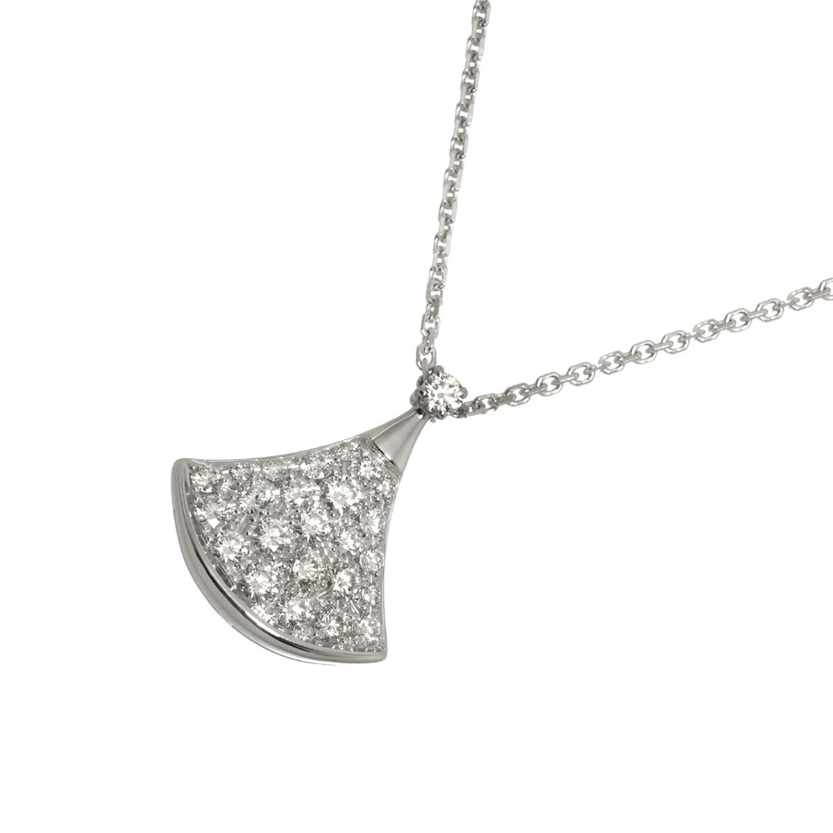 Diva Dream Diamond Necklace 18K White Gold 750