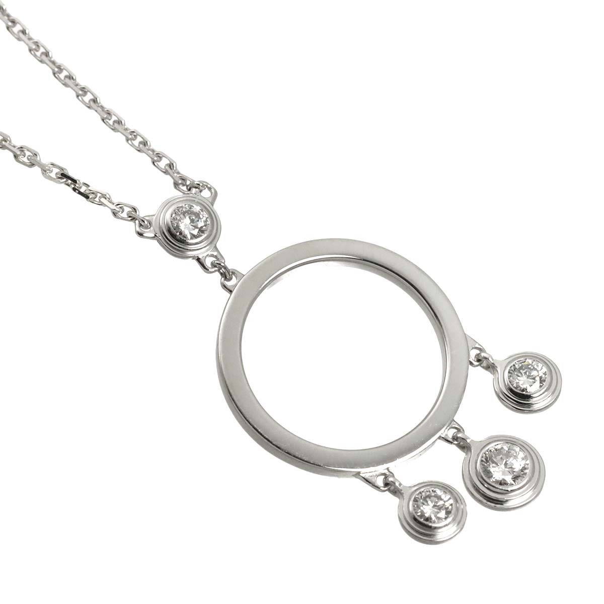 Diamant Leger Diamond Necklace 18K White Gold 750