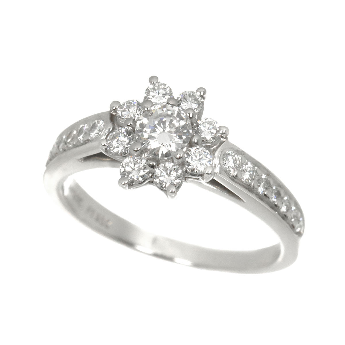 Flora Diamond Ring Pt Platinum Size5-5.25(US)