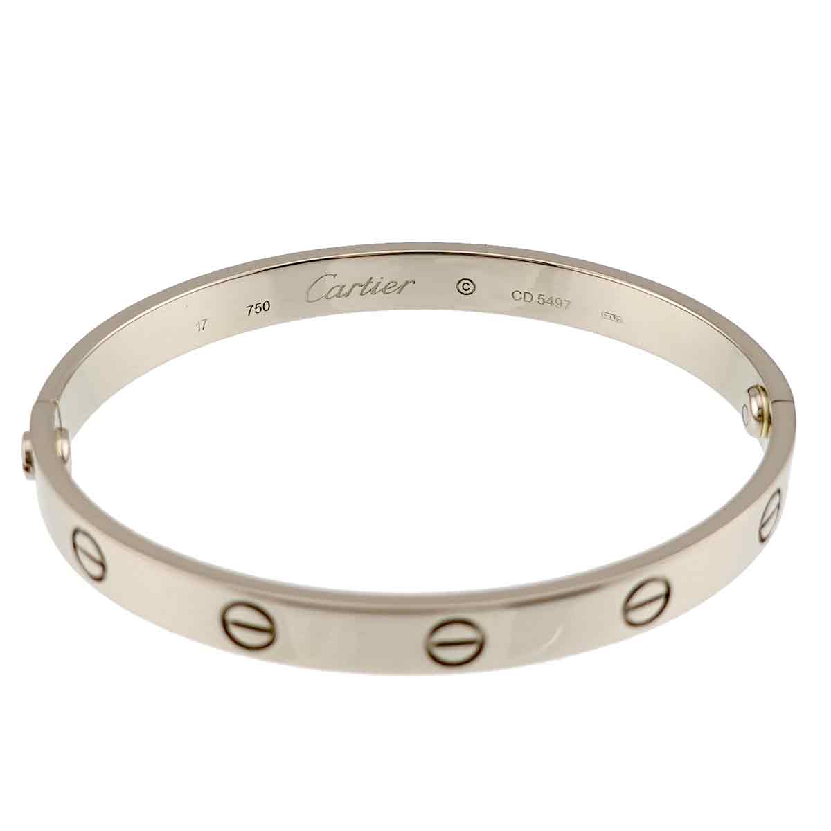 Love Bracelet Bangle 18K WG 750 Size17
