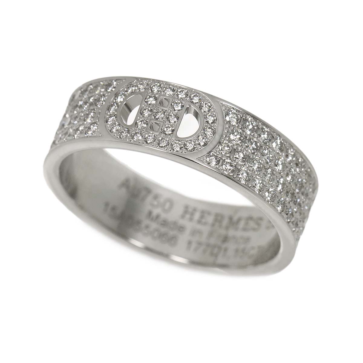 H Dunkle Diamond 1.15ct Ring 18K White Gold Size52 5.75-6(US)