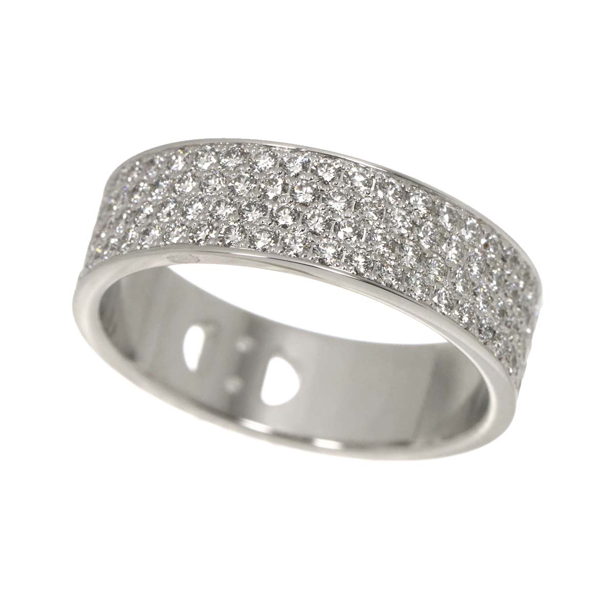 H Dunkle Diamond 1.15ct Ring 18K White Gold Size52 5.75-6(US)
