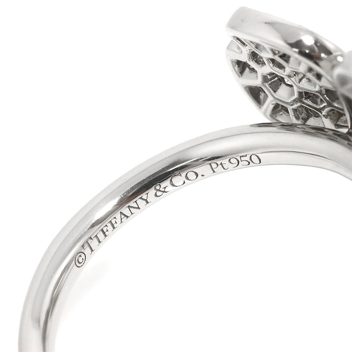 Flower Diamond Ring Platinum size3.75-4(US)
