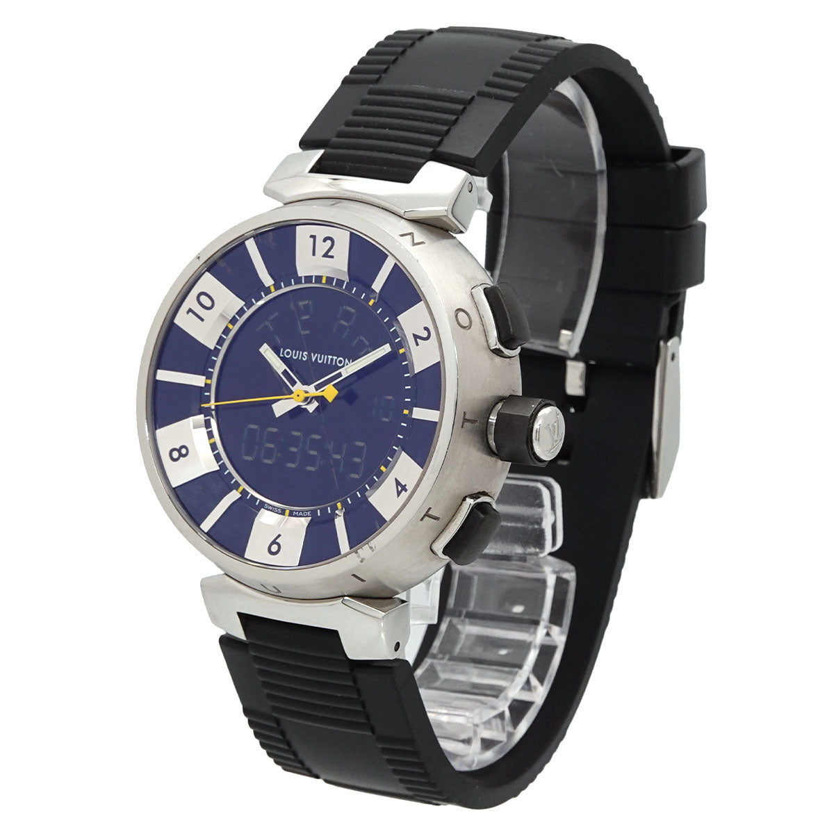 Tambour In Black Q118F Quartz Analog Digital Watch