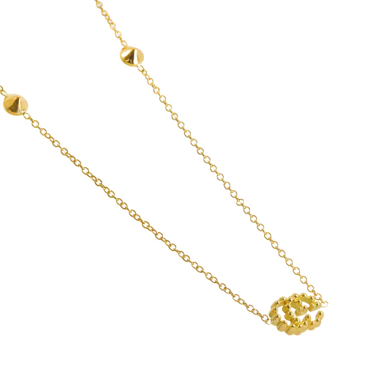 GG running Blue Topaz Long Necklace 18K Yellow Gold 750