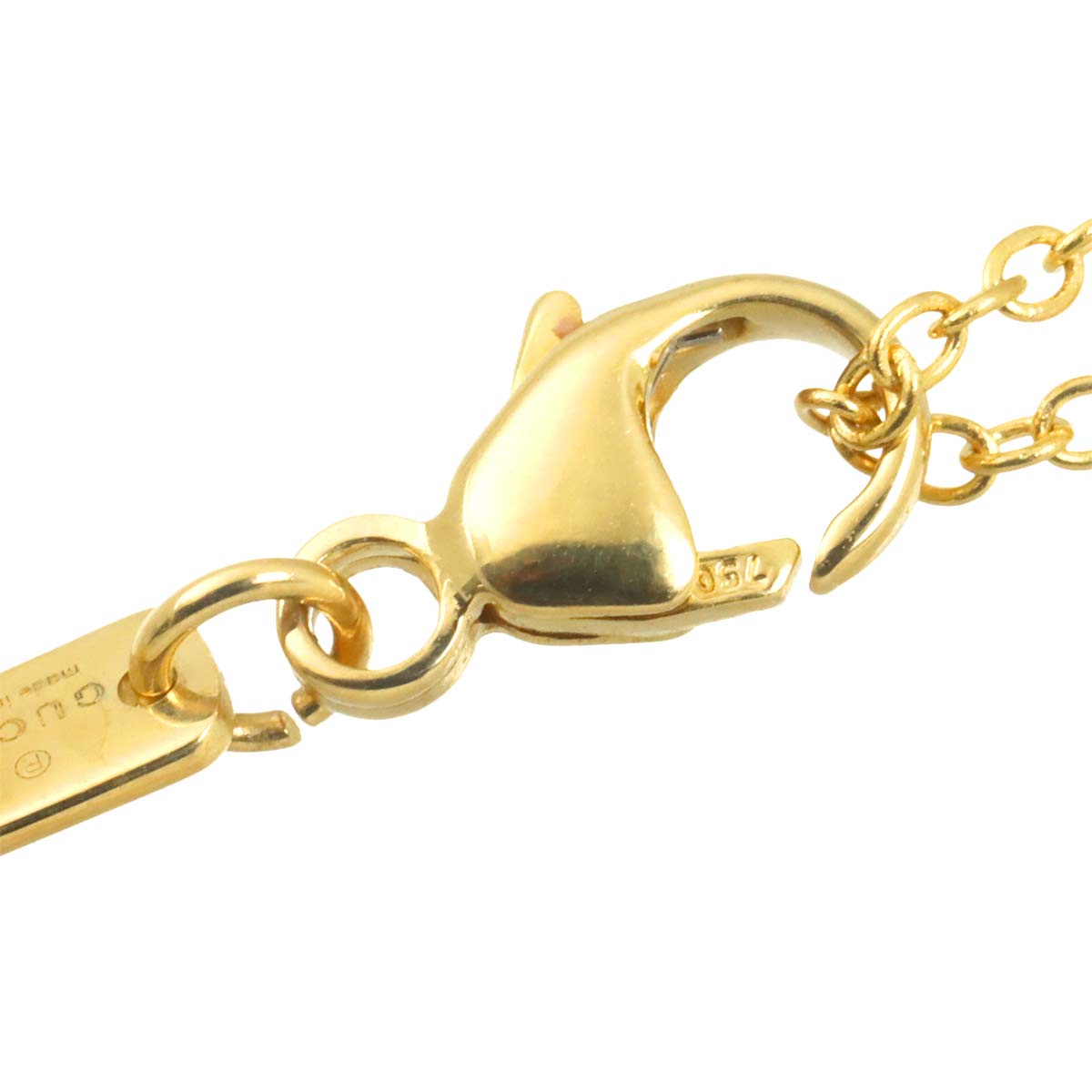 GG running Blue Topaz Long Necklace 18K Yellow Gold 750