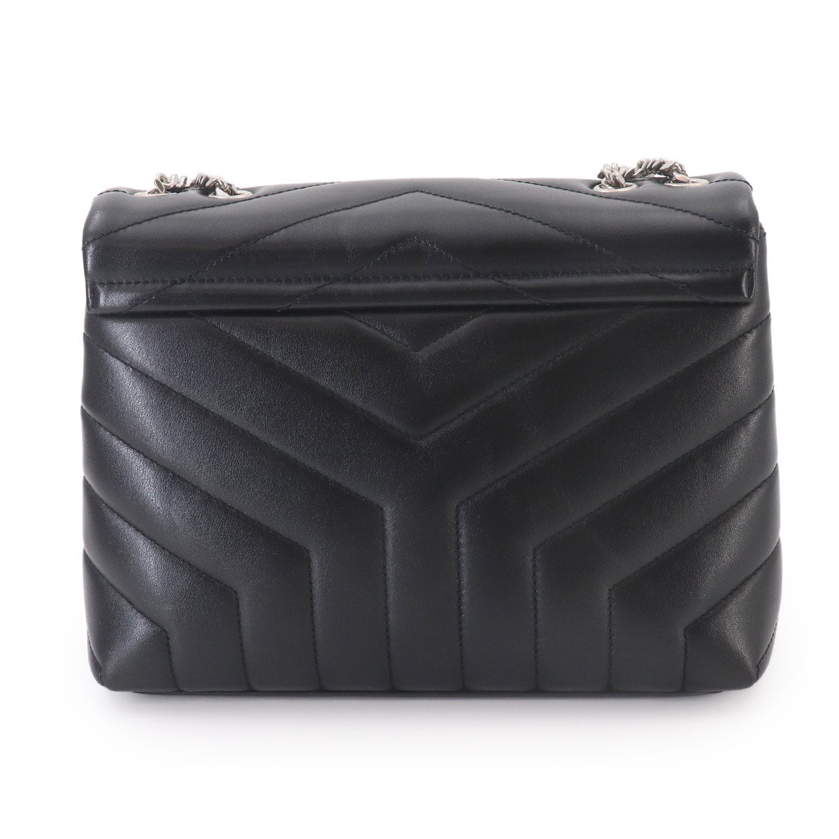 Loulou Small Chain Shoulder Bag Leather BLack 494699