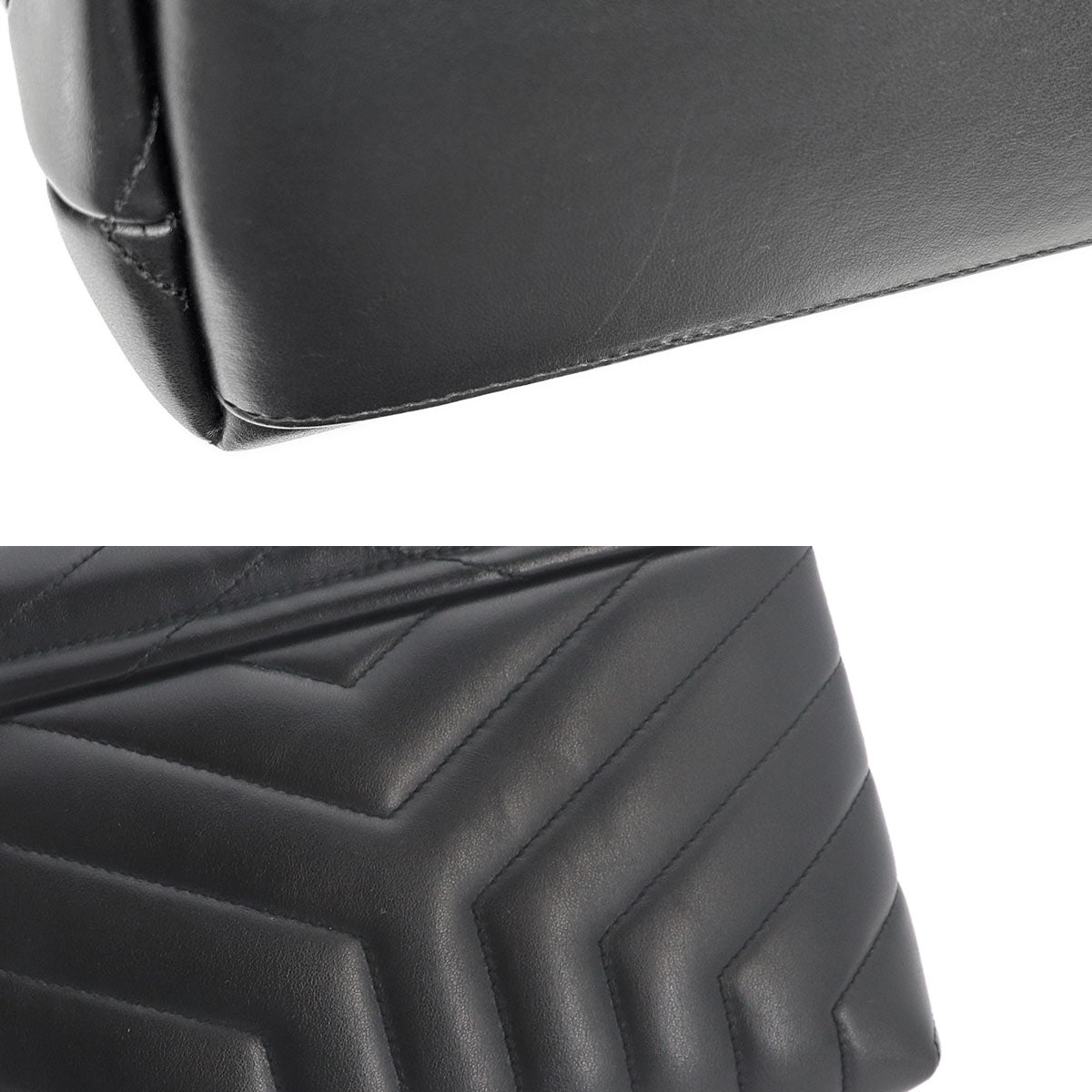 Loulou Small Chain Shoulder Bag Leather BLack 494699
