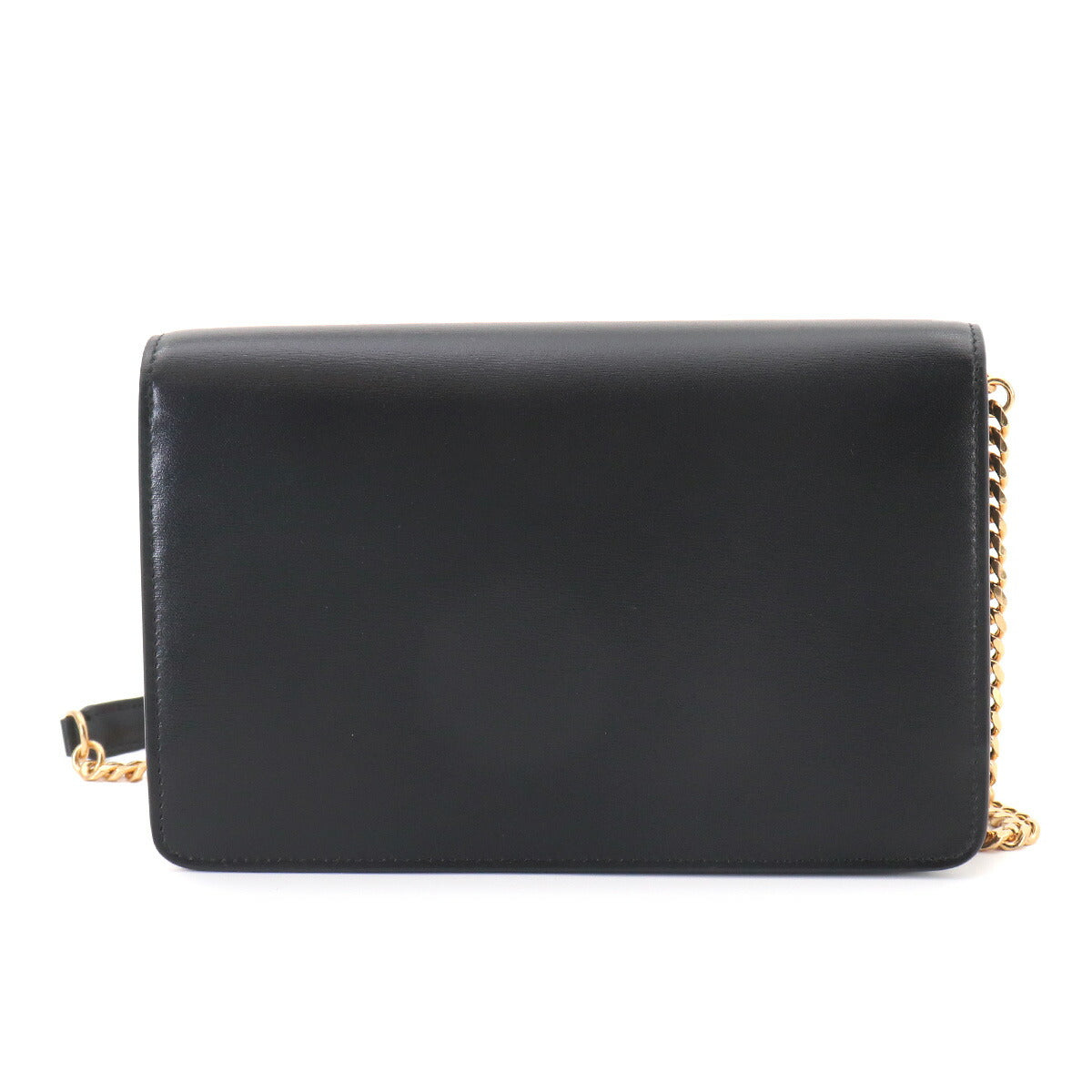 Margo Triomphe Chain Long Wallet Leather Black 10L033DPV