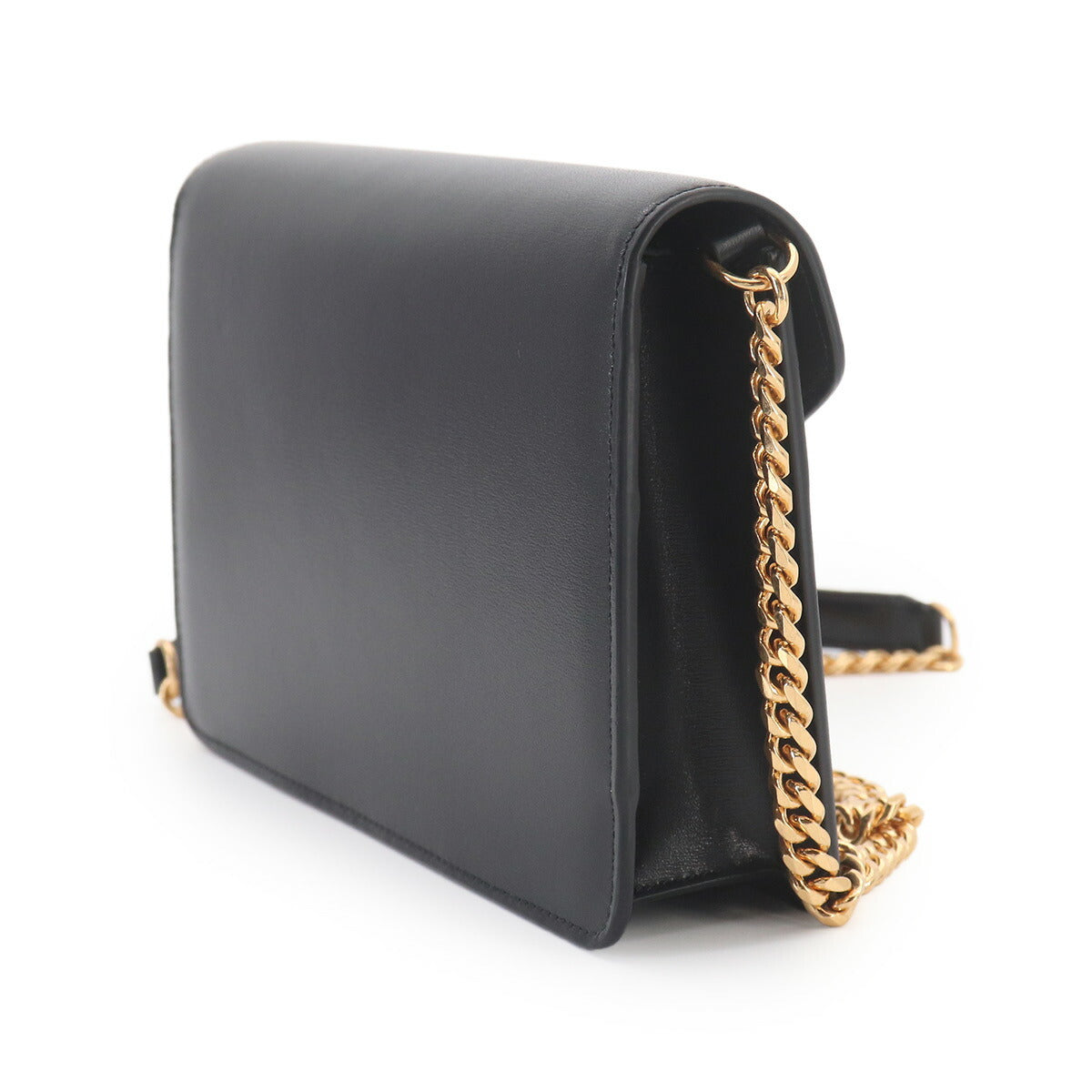 Margo Triomphe Chain Long Wallet Leather Black 10L033DPV