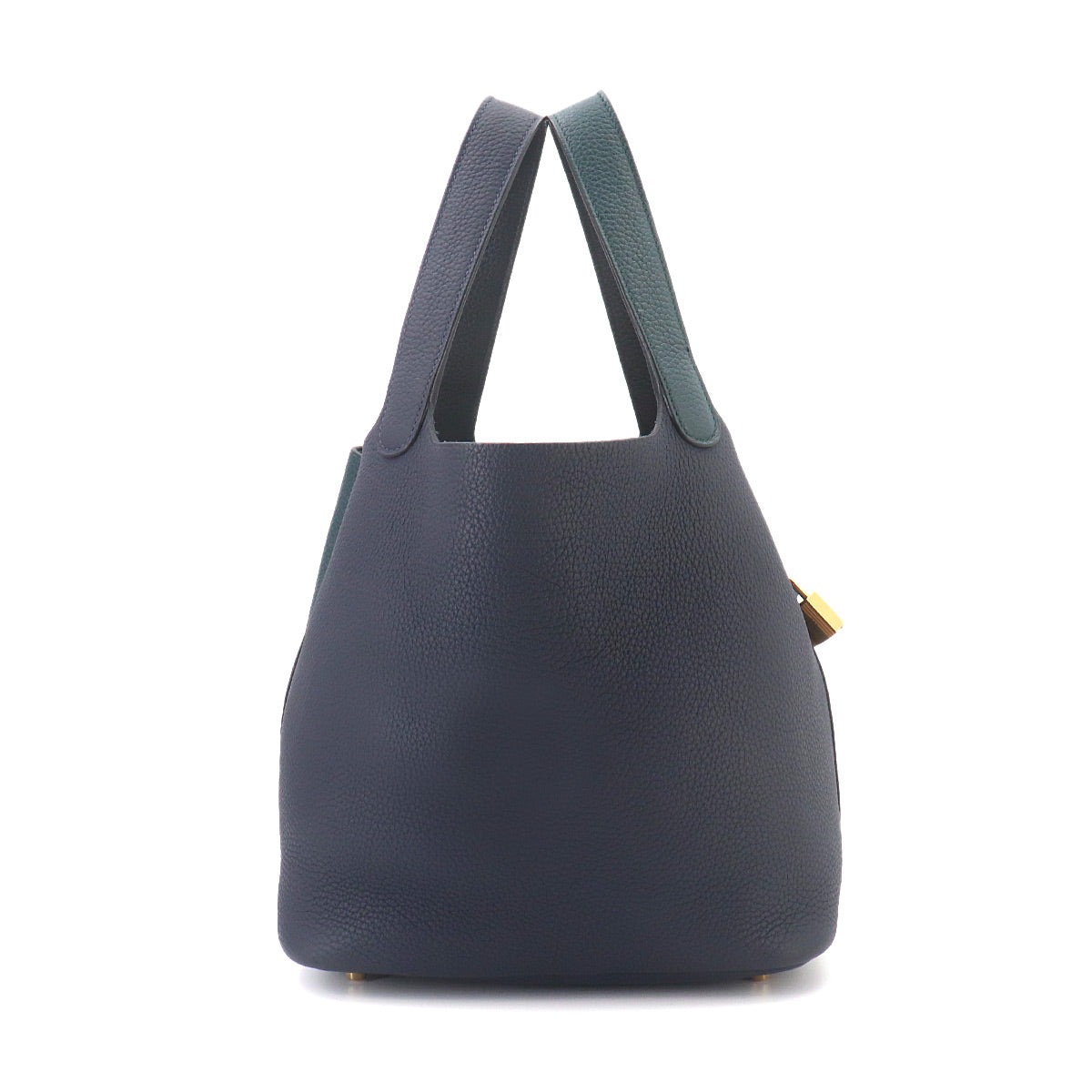 Picotin Lock Casaque MM Hand Bag Taurillon Clemence Vert cypres