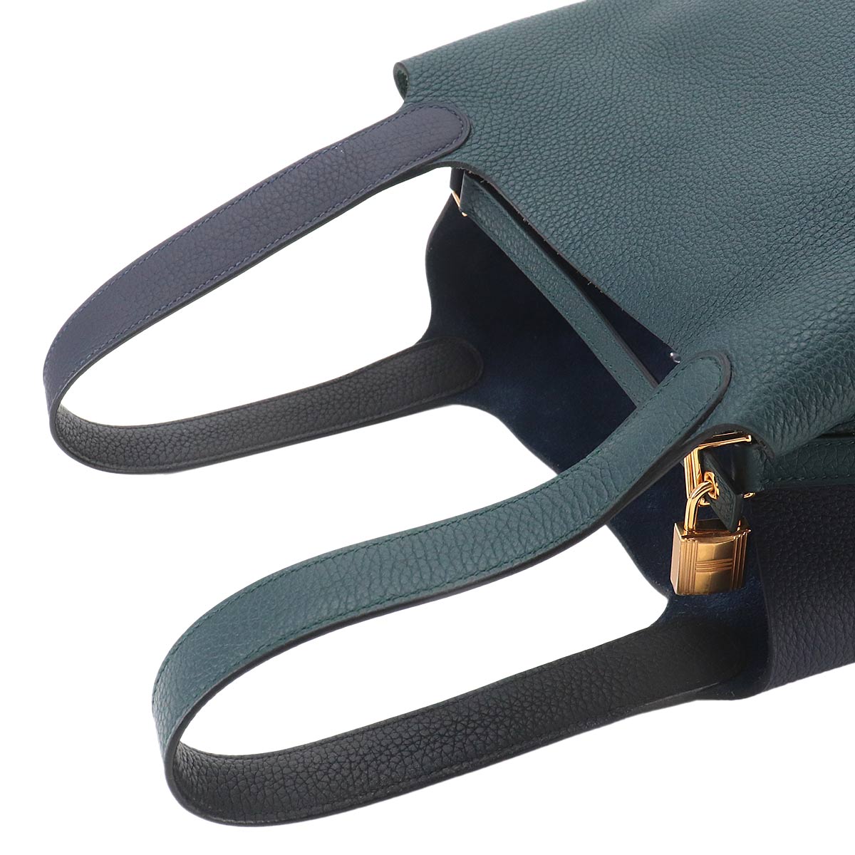 Picotin Lock Casaque MM Hand Bag Taurillon Clemence Vert cypres