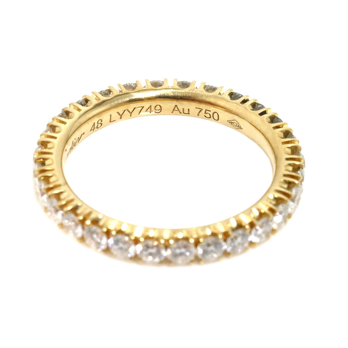 Etincelle De Diamond Ring 18K YG 750 size48 4.5(US)