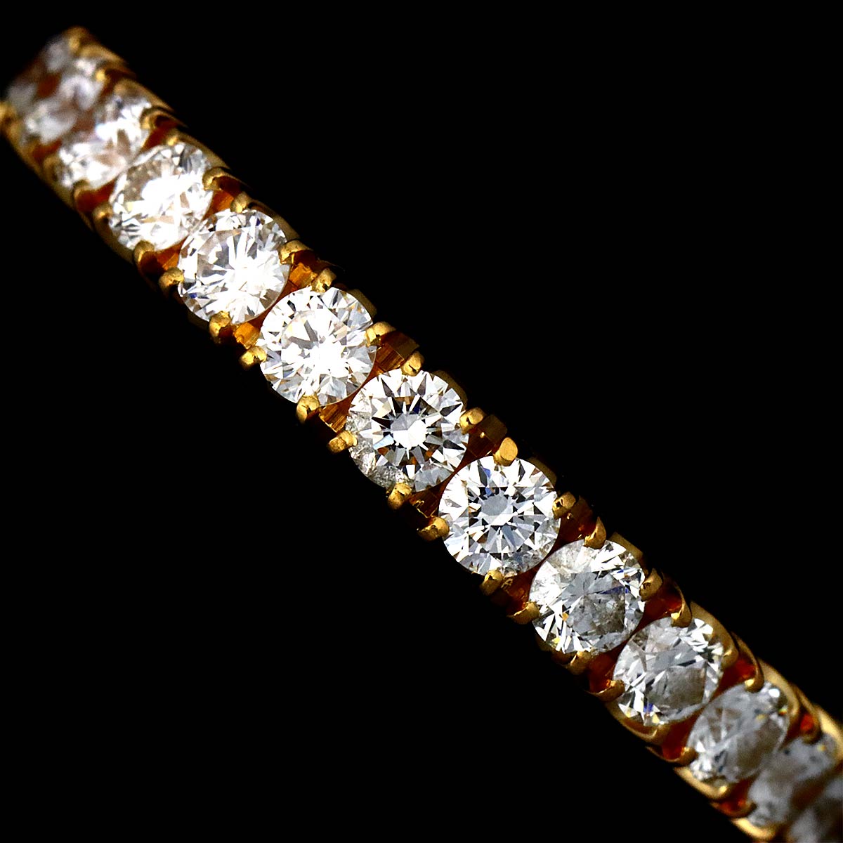 Etincelle De Diamond Ring 18K YG 750 size48 4.5(US)