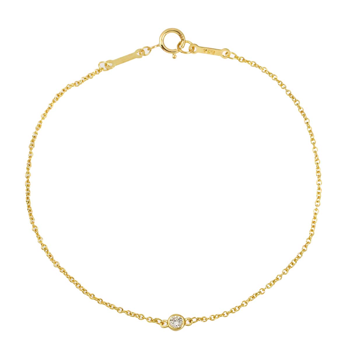 By The Yard Diamond 1P Bracelet 18K Yellow Gold 750