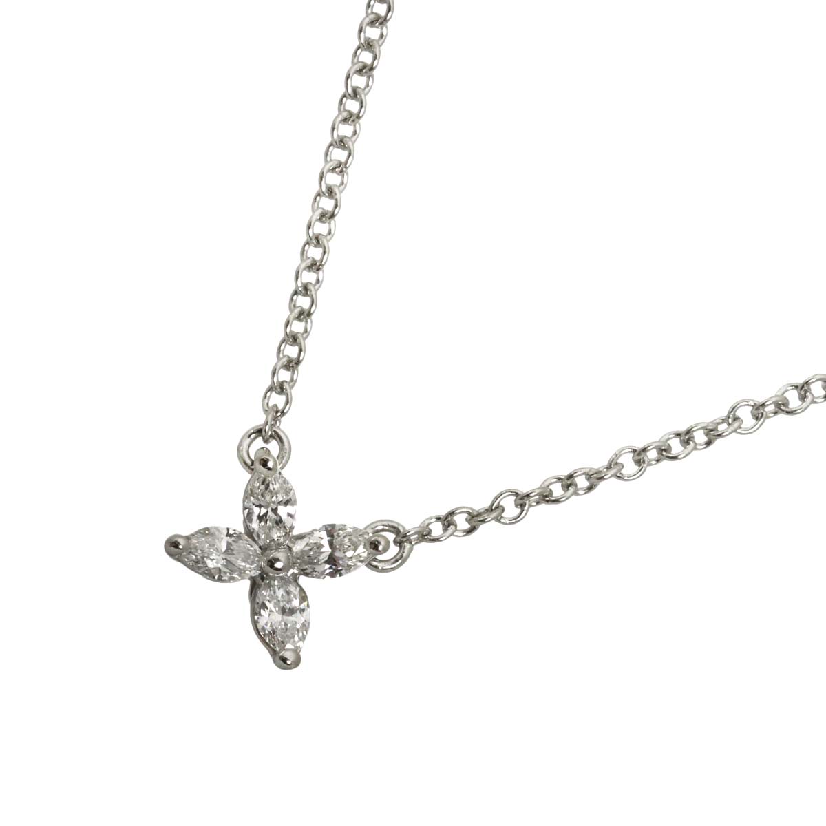 Victoria Mini Diamond Necklace Platinum