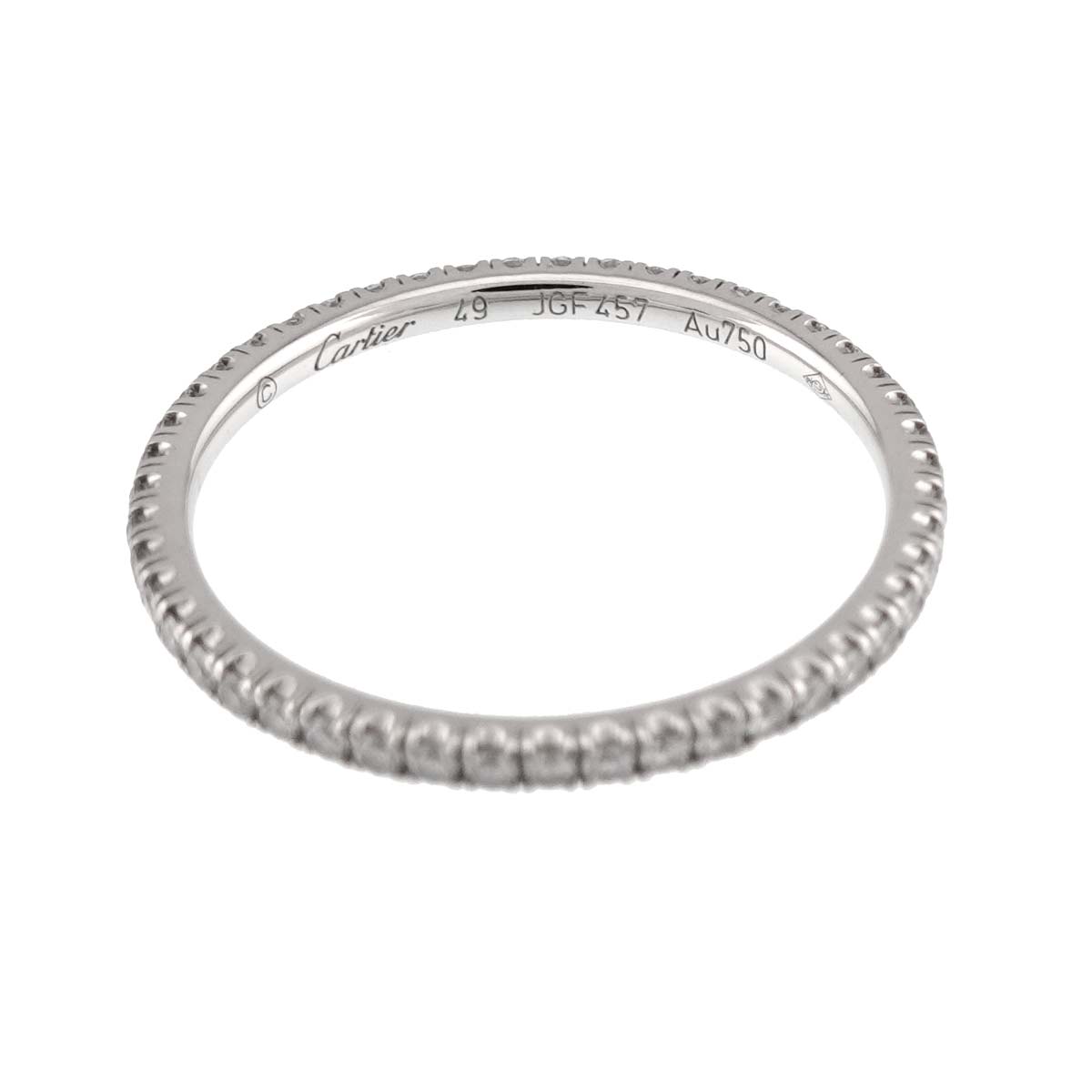 ETINCELLE Full Diamond Ring 18K WG 750 size49 4.75-5(US)